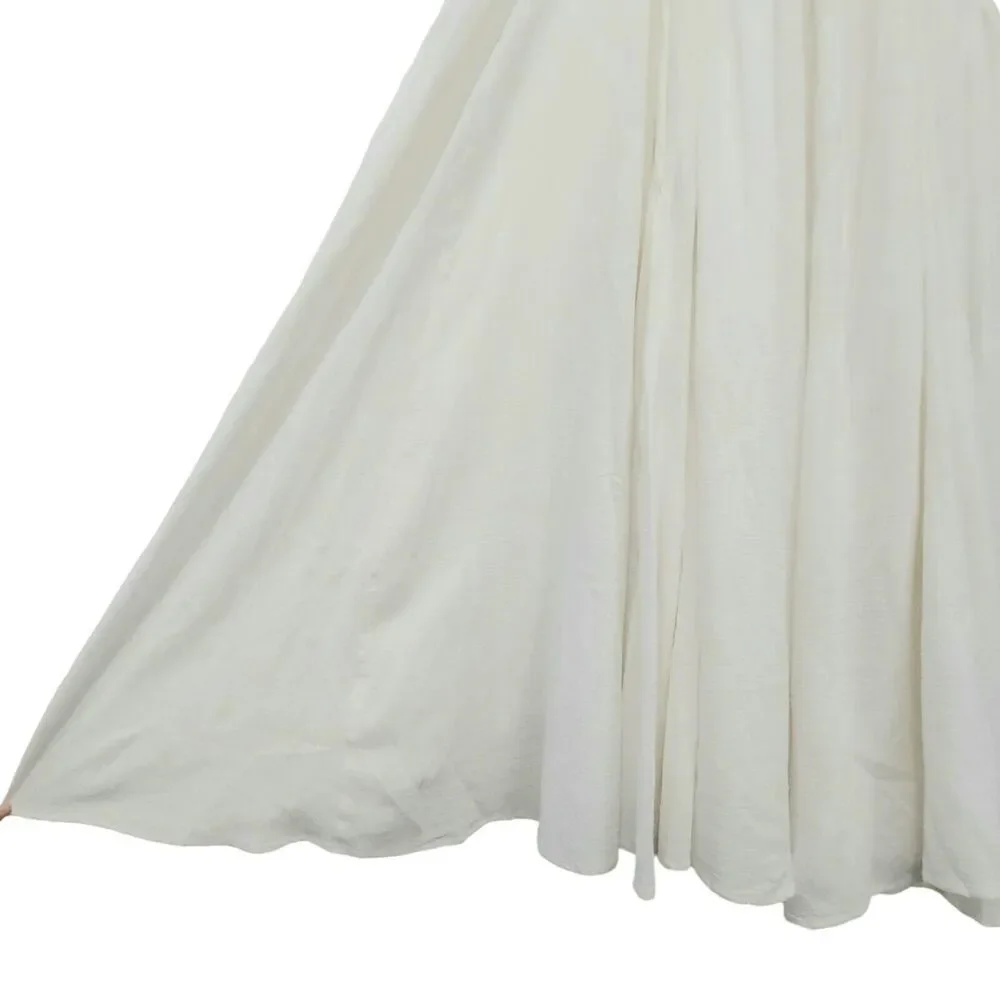 Free People Endless Mancora Maxi Dress Womens Small Ivory Boho Cottagecore